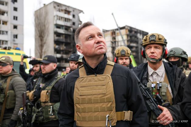 Prezydent RP po powrocie z Kijowa: Rosjanie prowadzą wojnę totalną